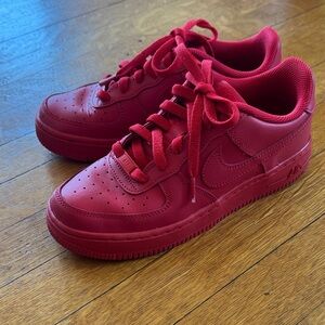 Nike All Red Air Force 1